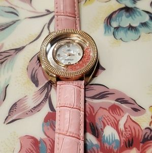 Pink Genuine leather watch
